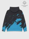 Худи мужской база хлопок / One Piece синий всплеск