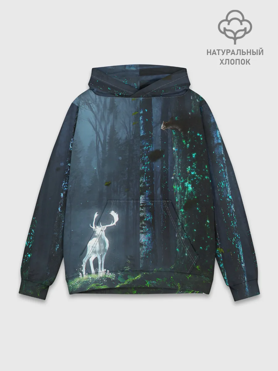 Худи мужской база хлопок / Олень