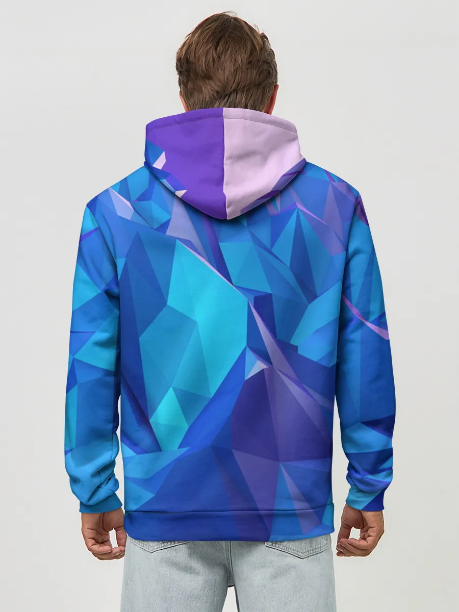 Худи мужской база хлопок / NEON CRYSTALLS