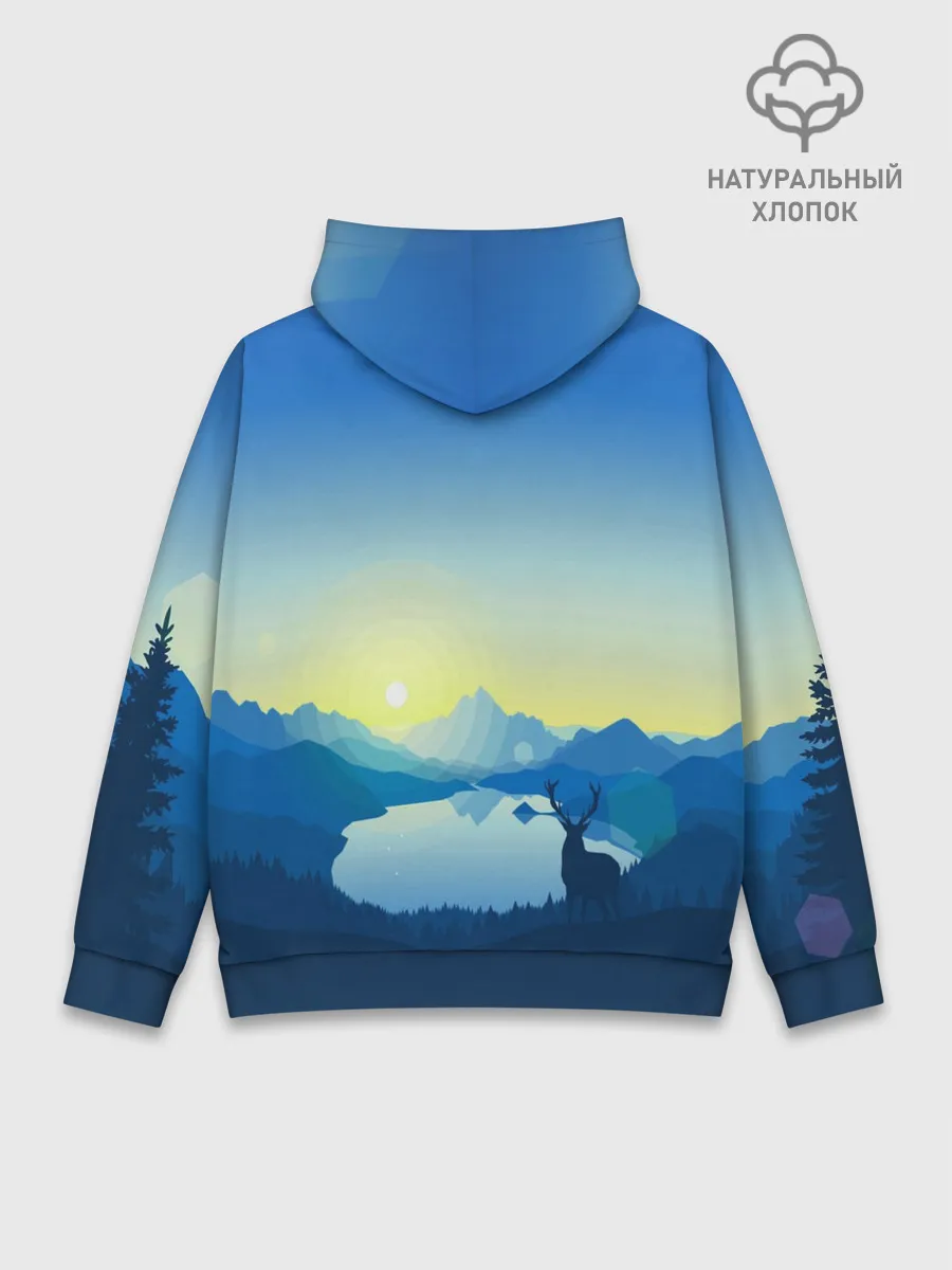 Худи мужской база хлопок / NATURE