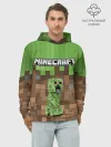 Худи мужской база хлопок / MineCraft | Крипер