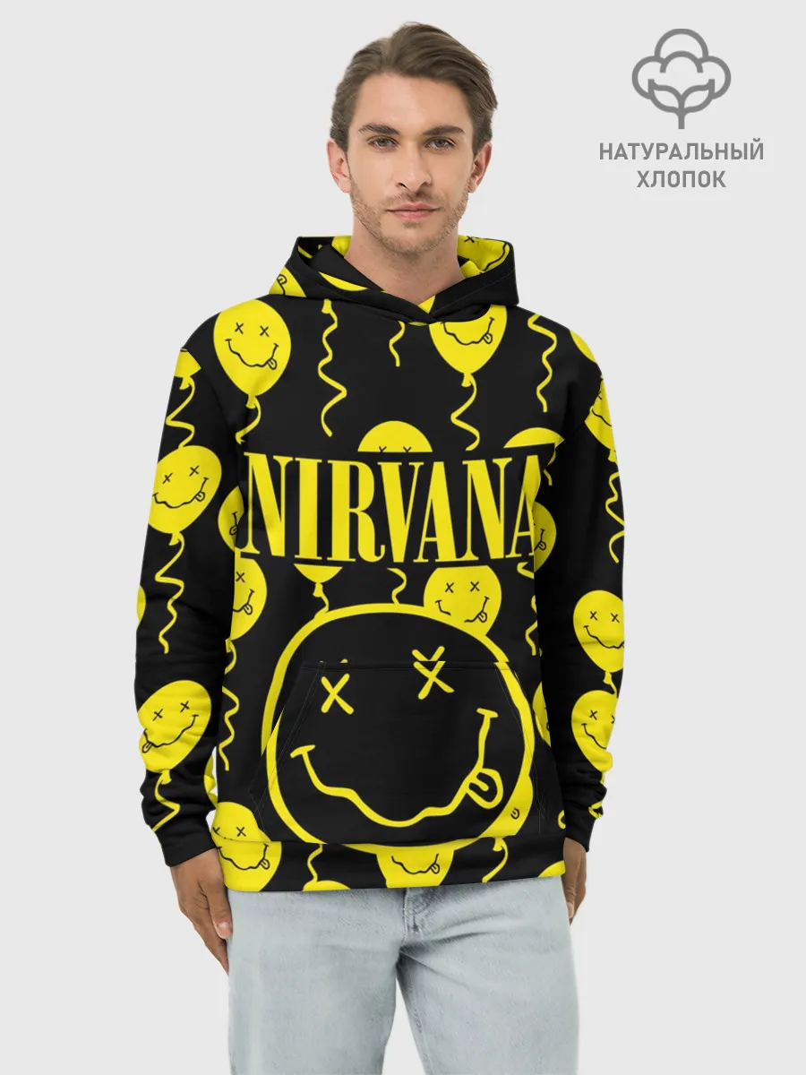 Худи мужской база хлопок / NIRVANA