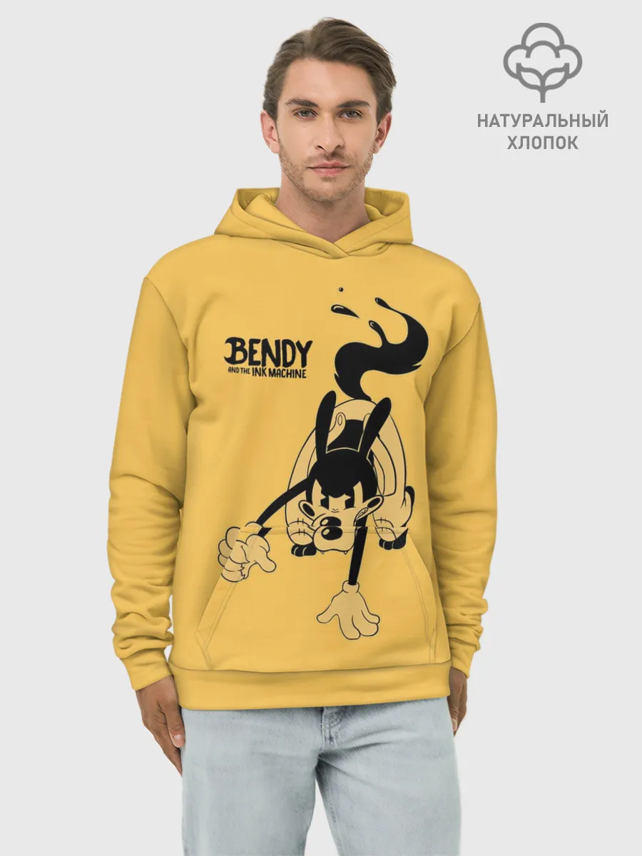 Худи мужской база хлопок / Bendy And The Ink Machine