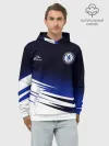 Худи мужской база хлопок / CHELSEA разминочная 19/20