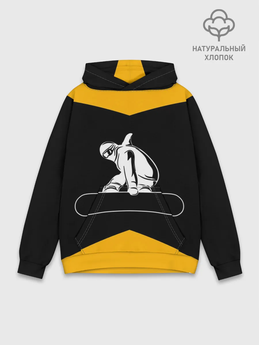 Худи мужской база хлопок / Сноубордист