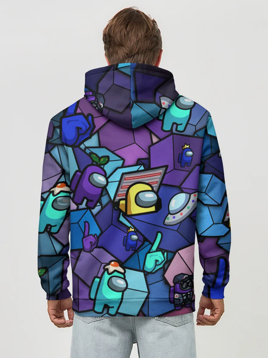 Худи мужской база хлопок / Among Us кубики