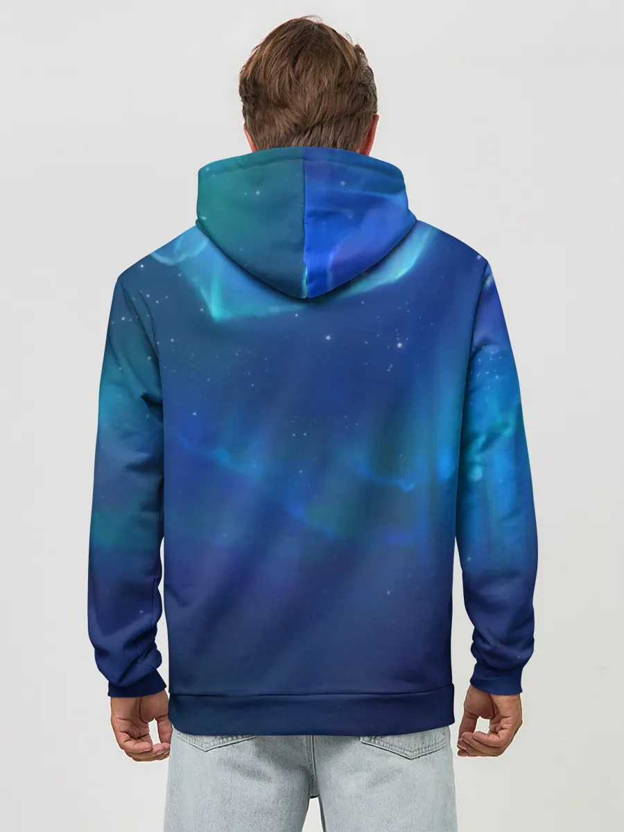 Худи мужской база хлопок / Одинокий Волк