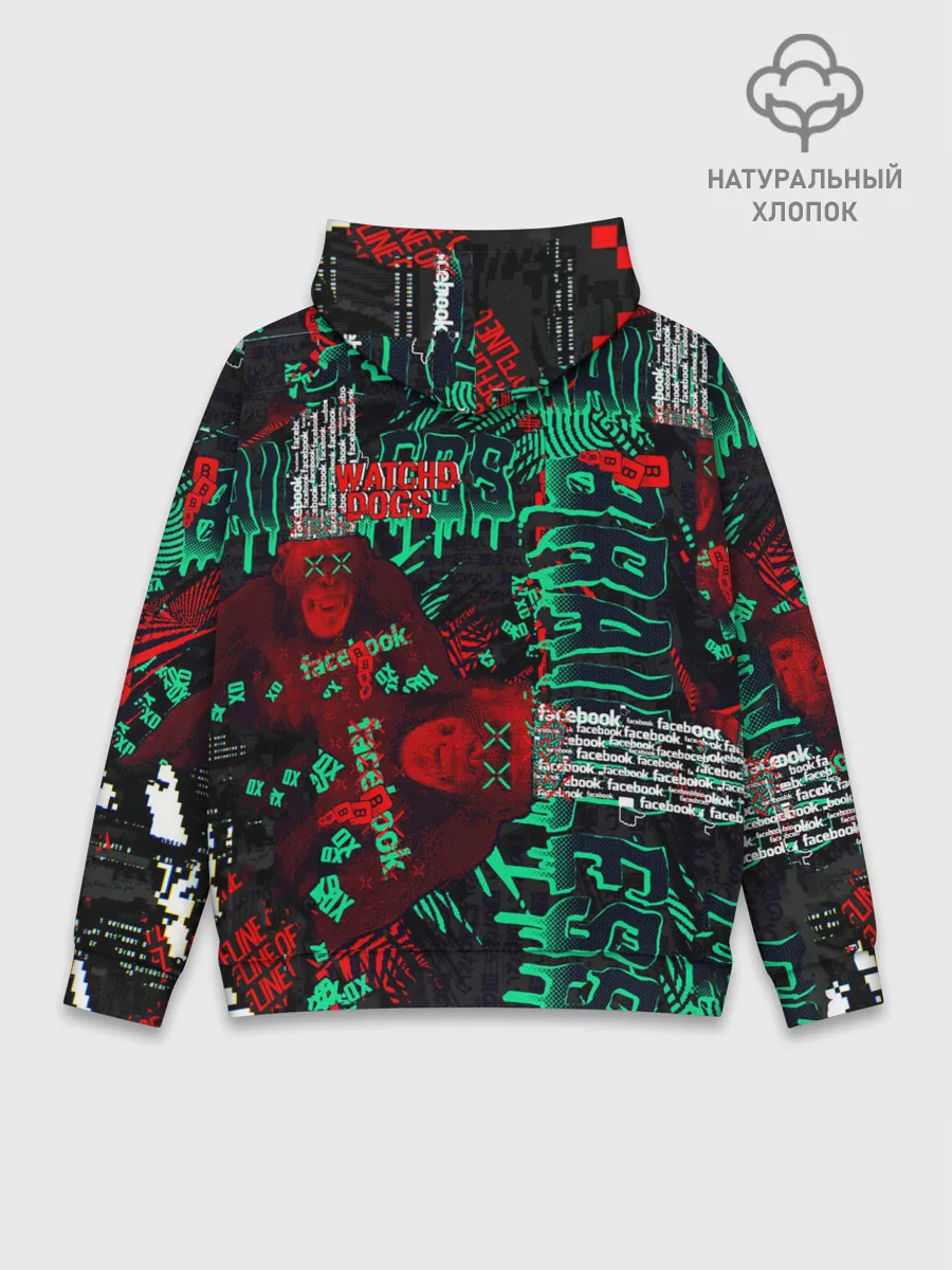 Худи мужской база хлопок / Watch Dogs: Legion