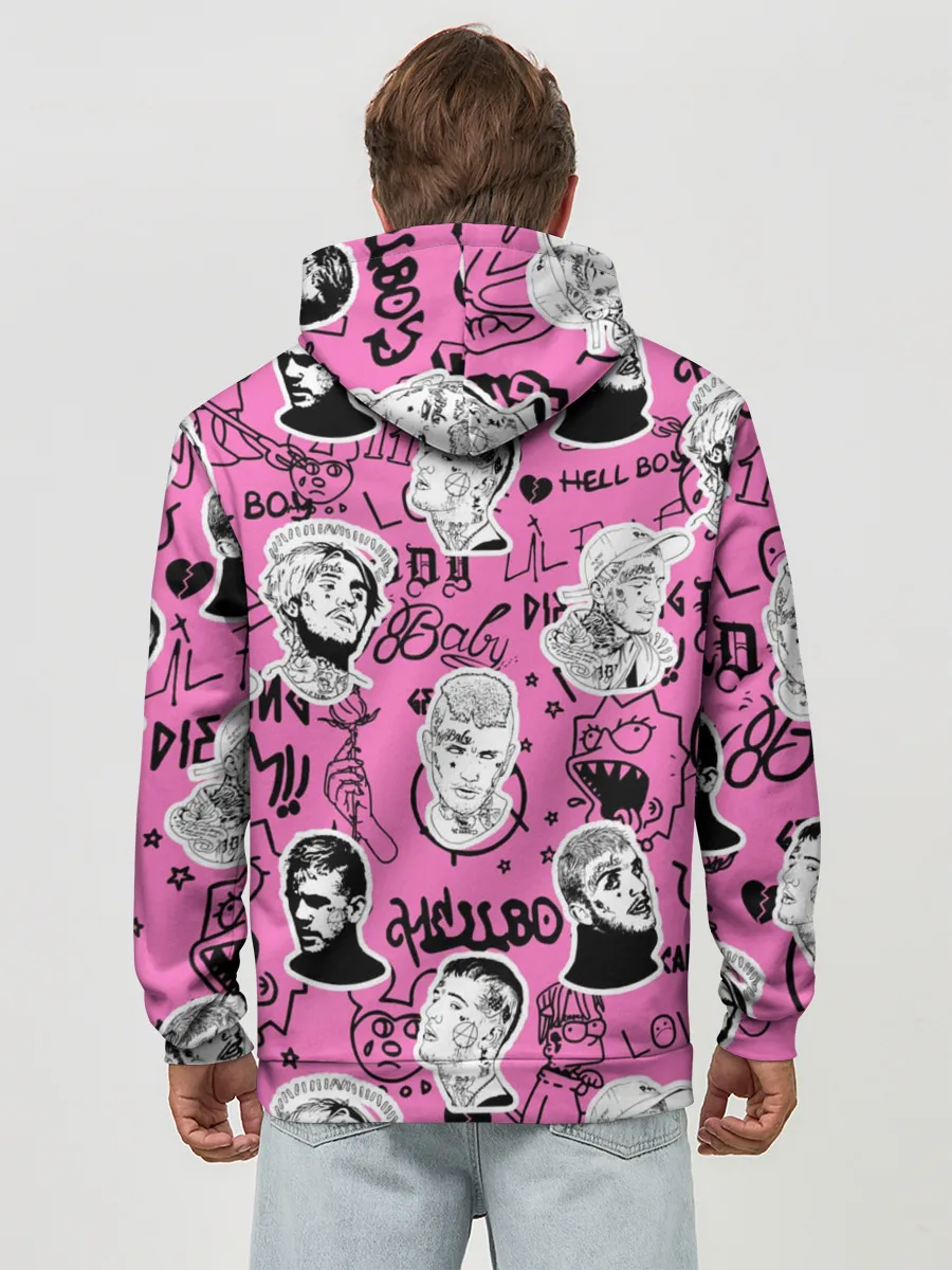 Худи мужской база хлопок / LIL PEEP