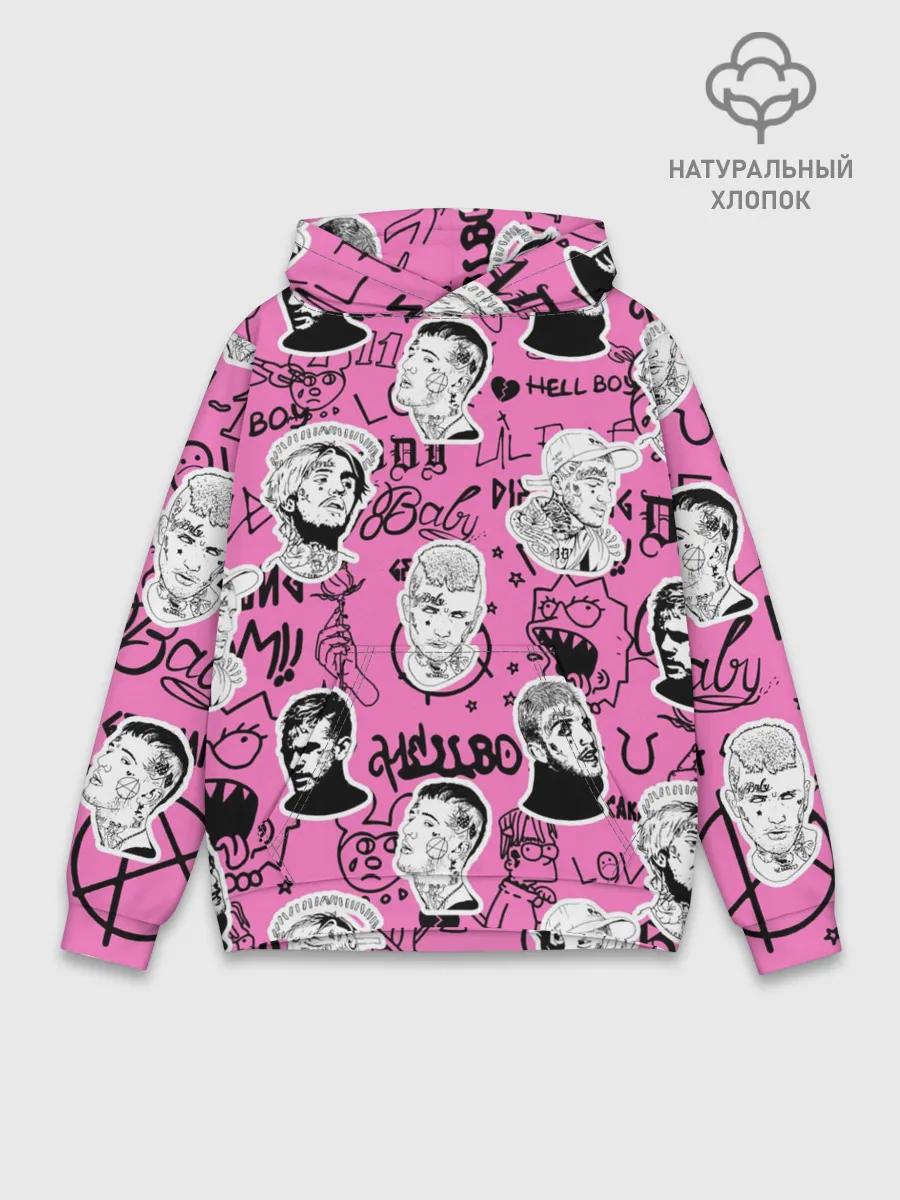 Худи мужской база хлопок / LIL PEEP
