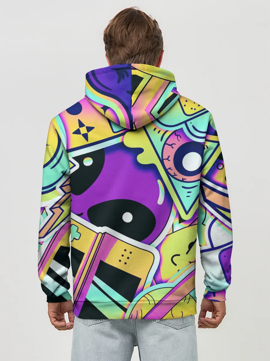 Худи мужской база хлопок / Alien