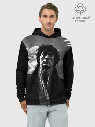 Худи мужской база хлопок / ВИКТОР ЦОЙ