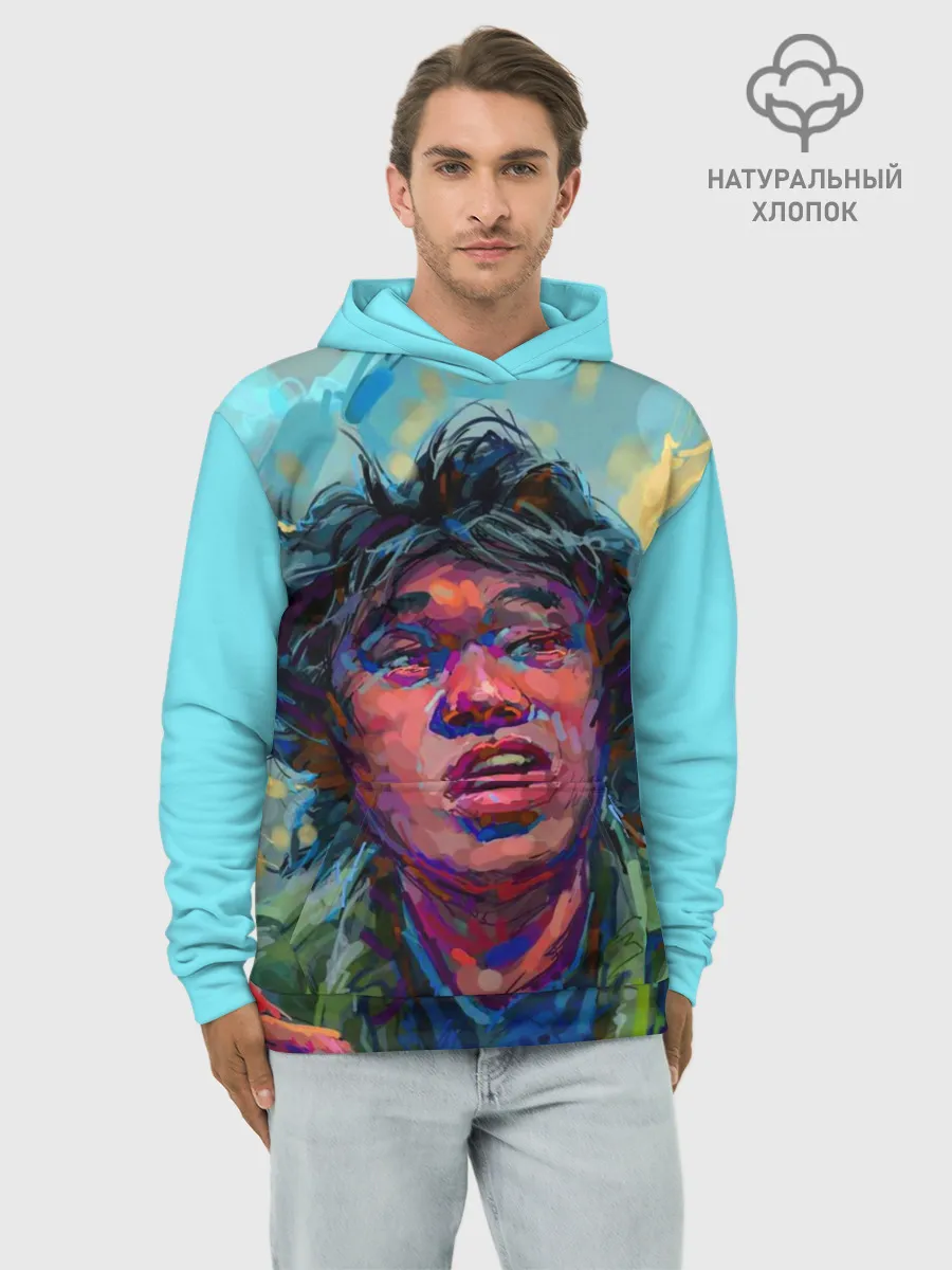 Худи мужской база хлопок / Цой