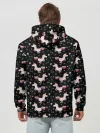 Худи мужской база хлопок / Unicorns pattern