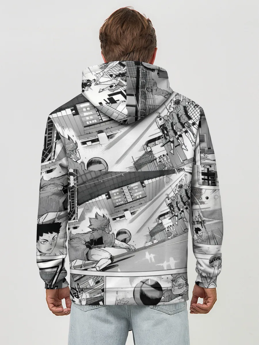 Худи мужской база хлопок / Haikyu