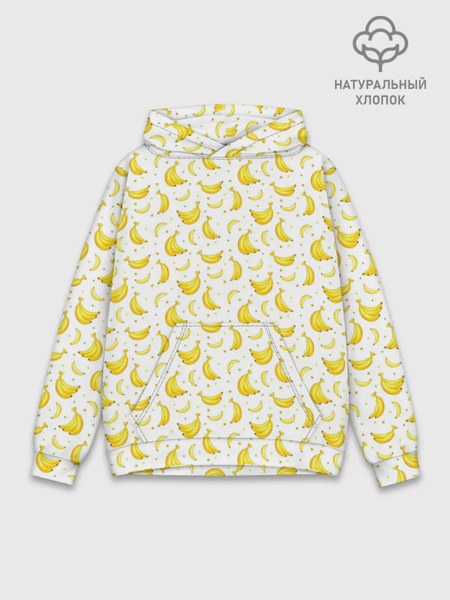 Худи мужской база хлопок / Банановый рай
