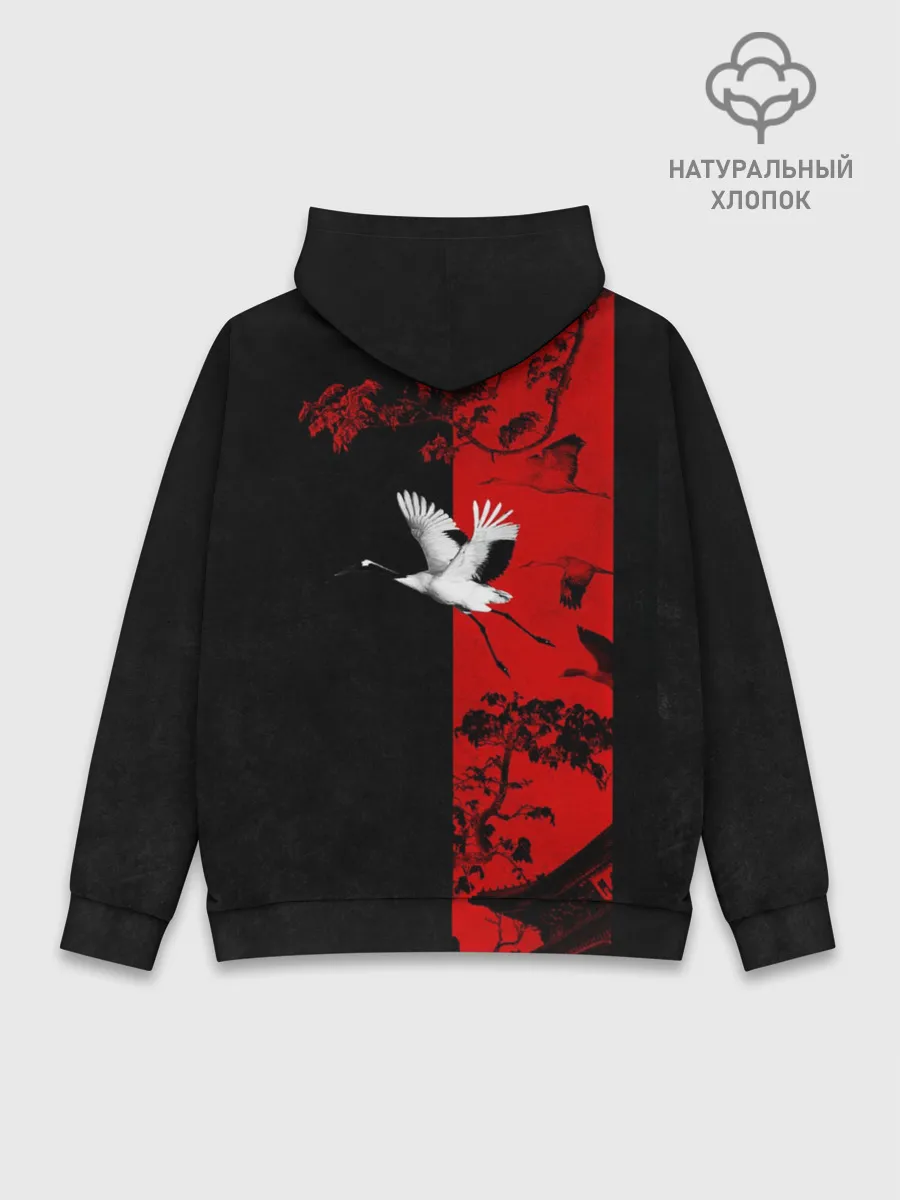 Худи мужской база хлопок / ЖУРАВЛЬ