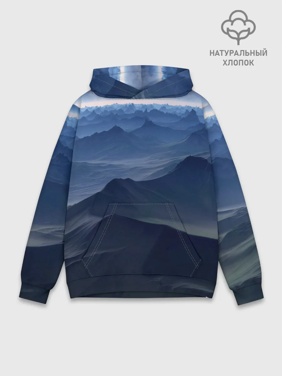 Худи мужской база хлопок / Горный массив