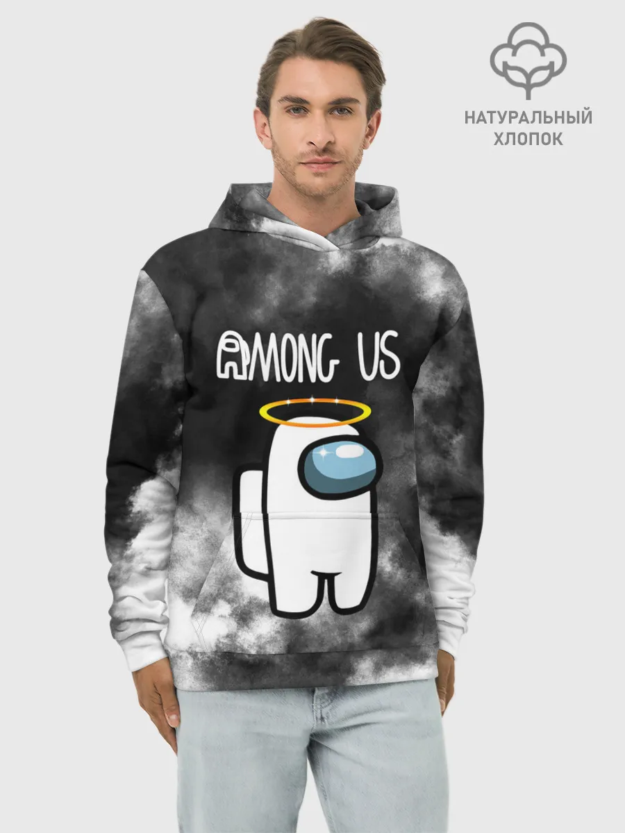 Худи мужской база хлопок / Among Us Angel