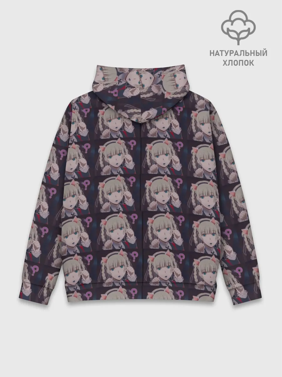 Худи мужской база хлопок / Кирари Момобами Неко