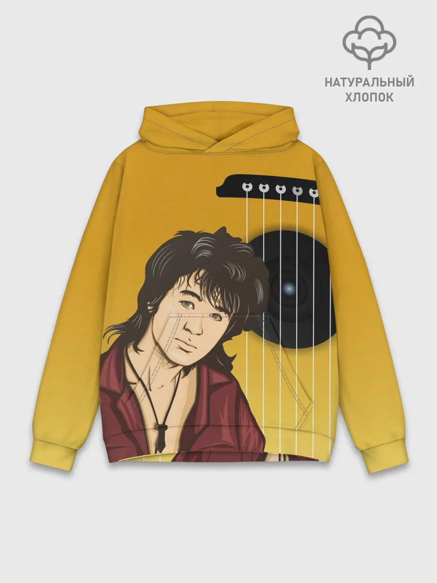 Худи мужской база хлопок / Виктор Робертович Цой