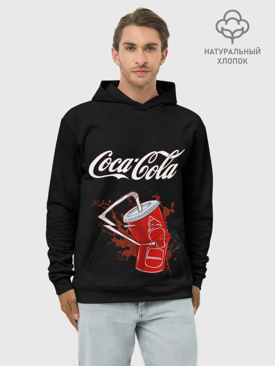 Худи мужской база хлопок / Coca Cola