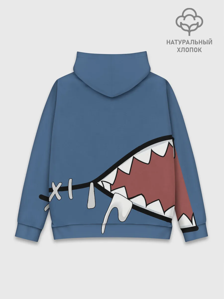 Худи мужской база хлопок / Акула gawr gura