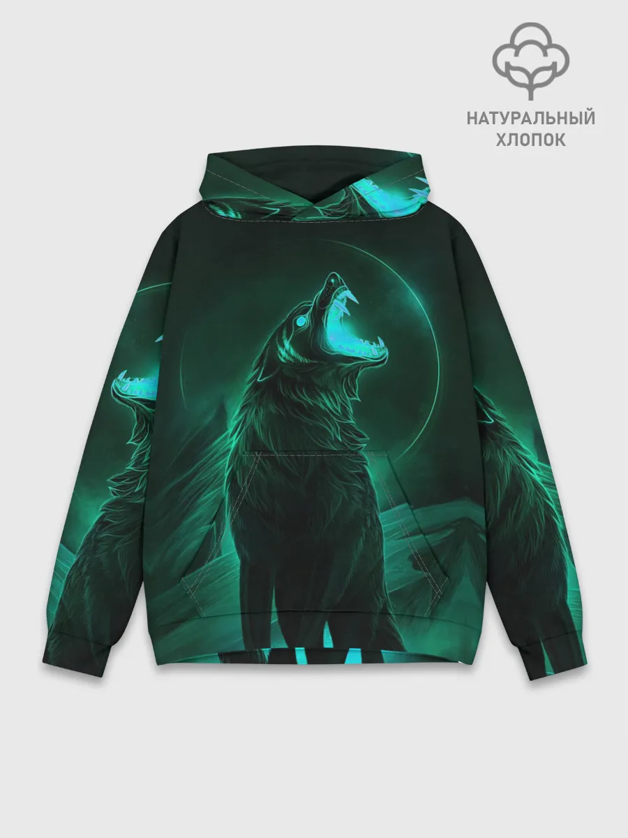 Худи мужской база хлопок / Оборотень