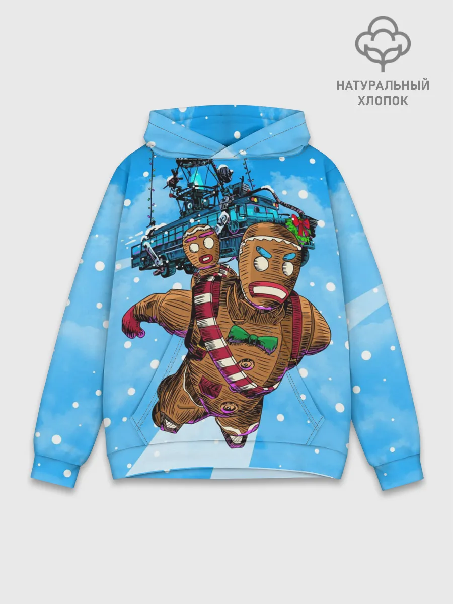 Худи мужской база хлопок / Пряничный человек