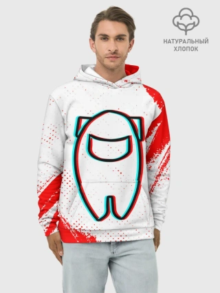 Худи мужской база хлопок / AMONG US / АМОНГ АС