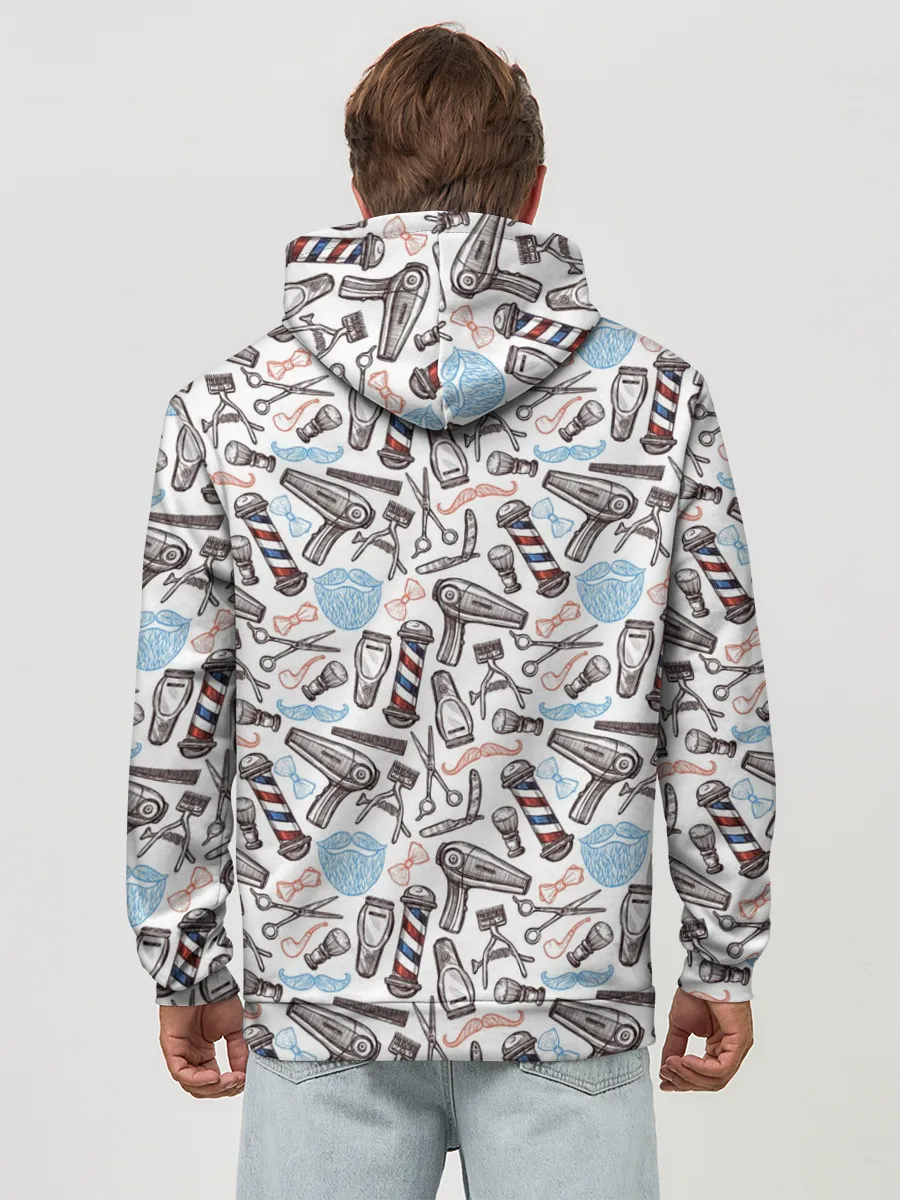 Худи мужской база хлопок / Барбершоп