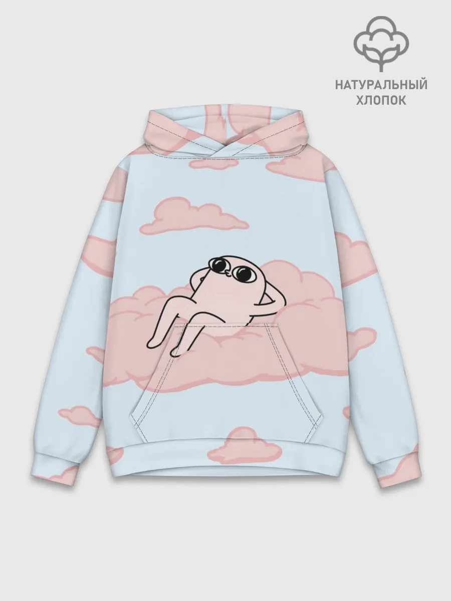 Худи мужской база хлопок / мем