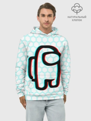 Худи мужской база хлопок / AMONG US / АМОНГ АС