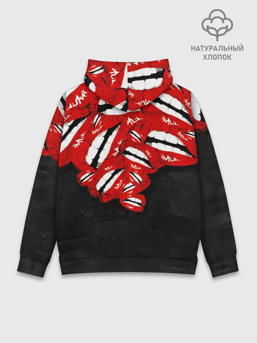 Худи мужской база хлопок / Губы