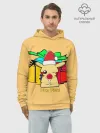 Худи мужской база хлопок / New Year Pikachu