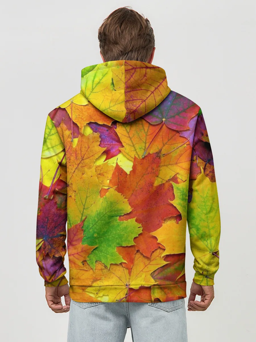 Худи мужской база хлопок / Осенние листья
