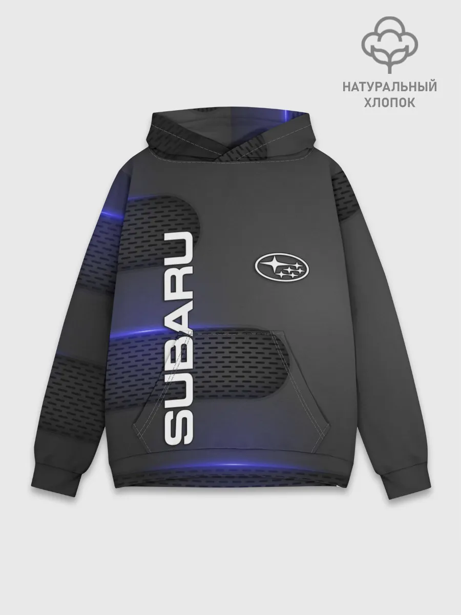 Худи мужской база хлопок / SUBARU