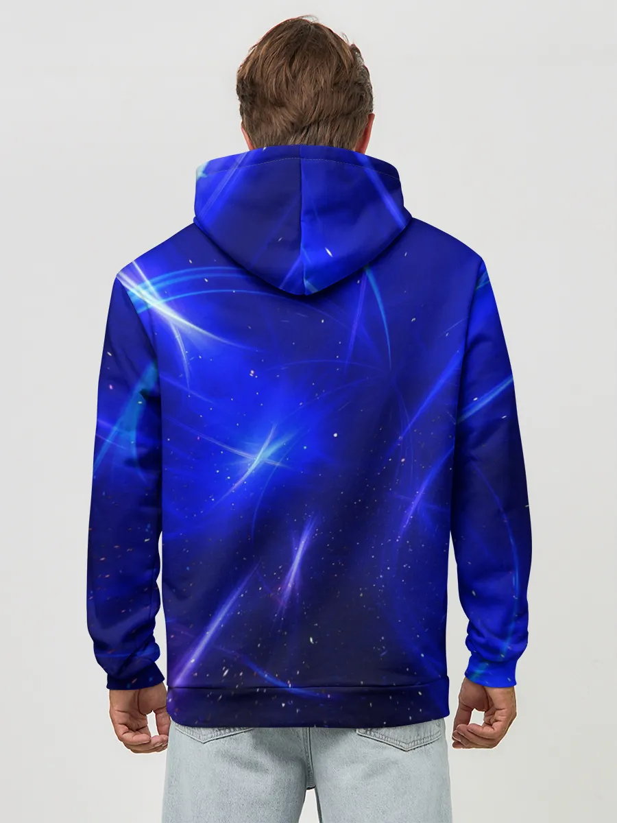 Худи мужской база хлопок / Космический вихрь