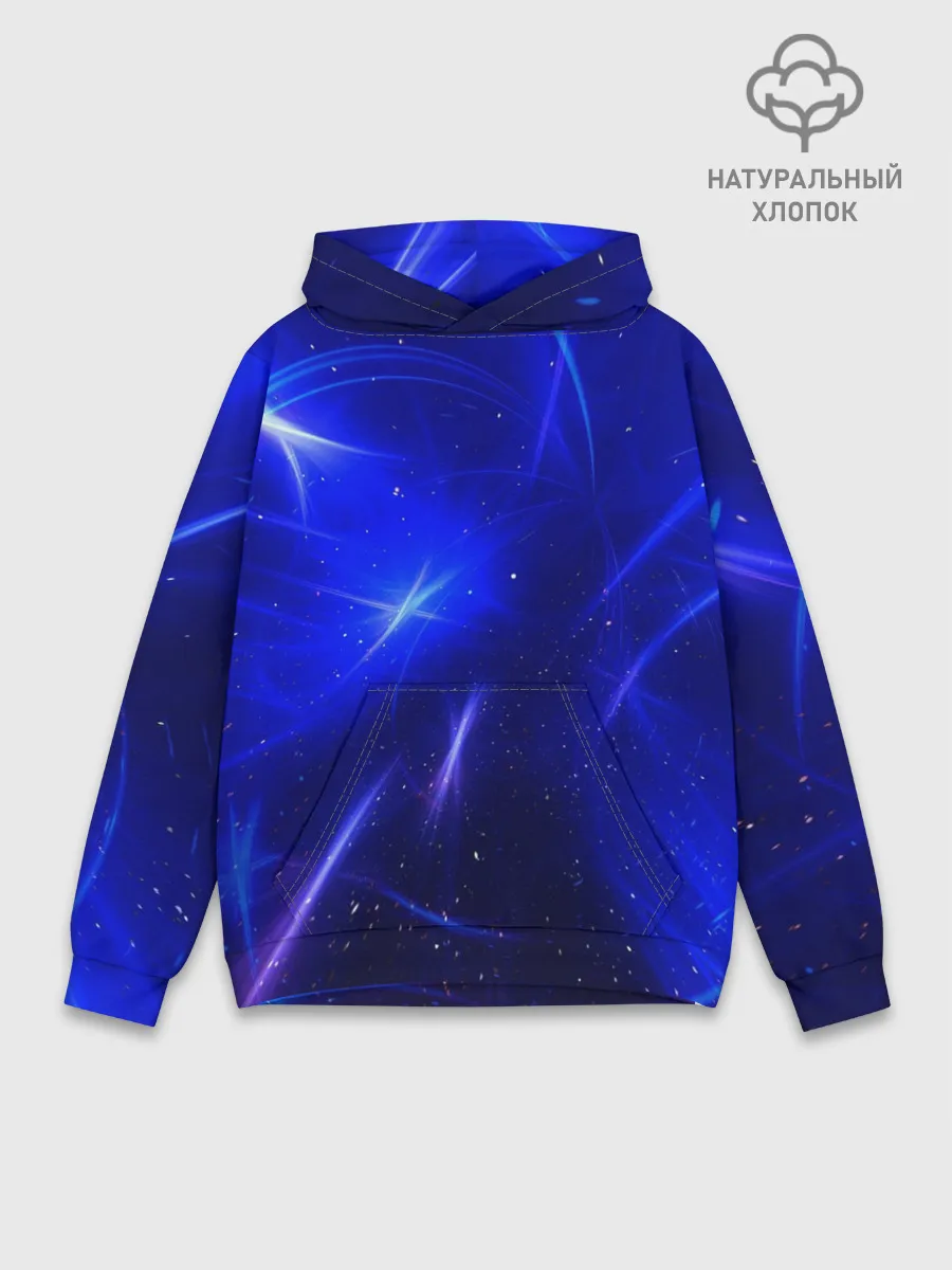 Худи мужской база хлопок / Космический вихрь