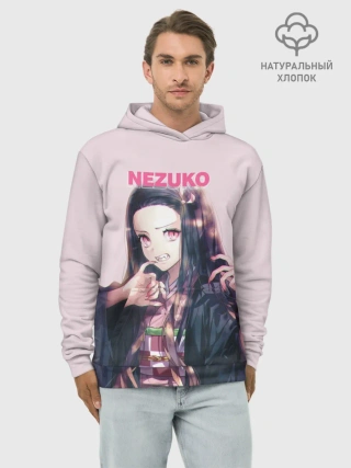 Худи мужской база хлопок / Незуко зубы
