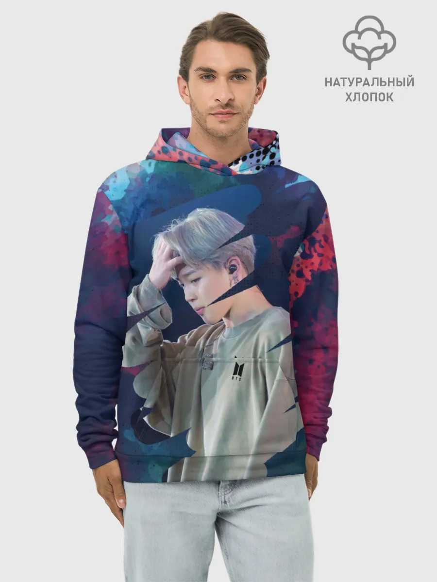 Худи мужской база хлопок / BTS. Jimin