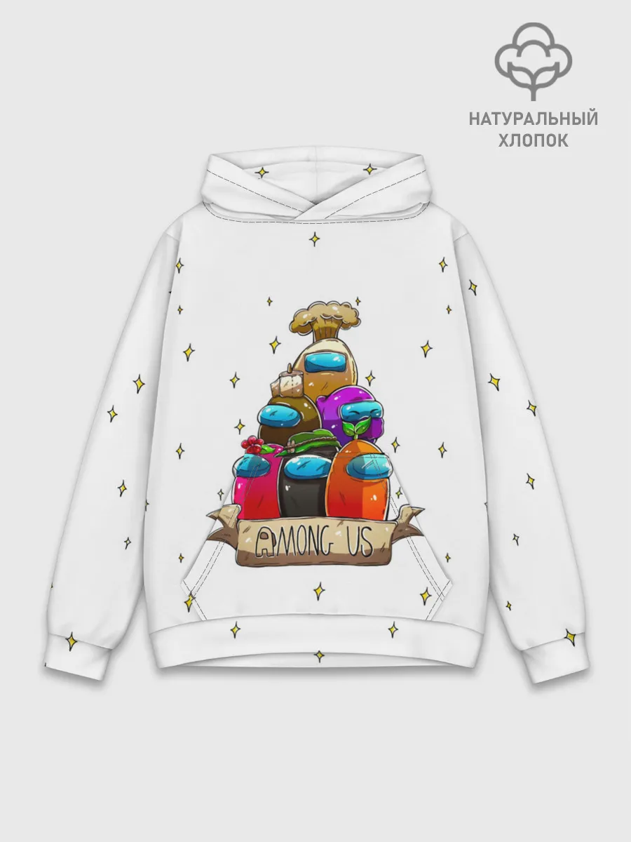 Худи мужской база хлопок / Among Us