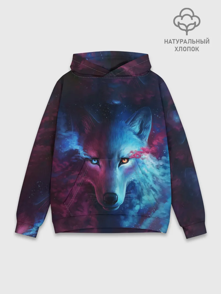 Худи мужской база хлопок / ЗВЕЗДНЫЙ ВОЛК