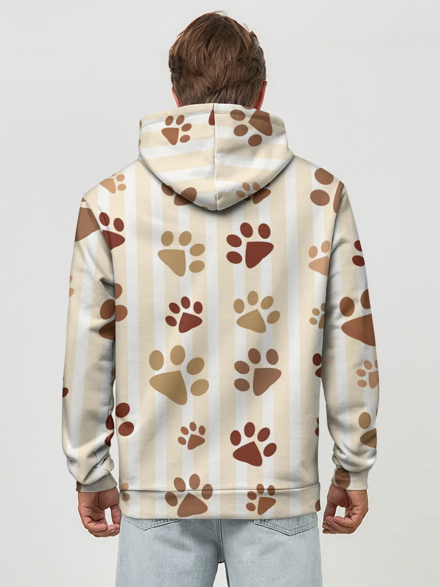 Худи мужской база хлопок / Лапки