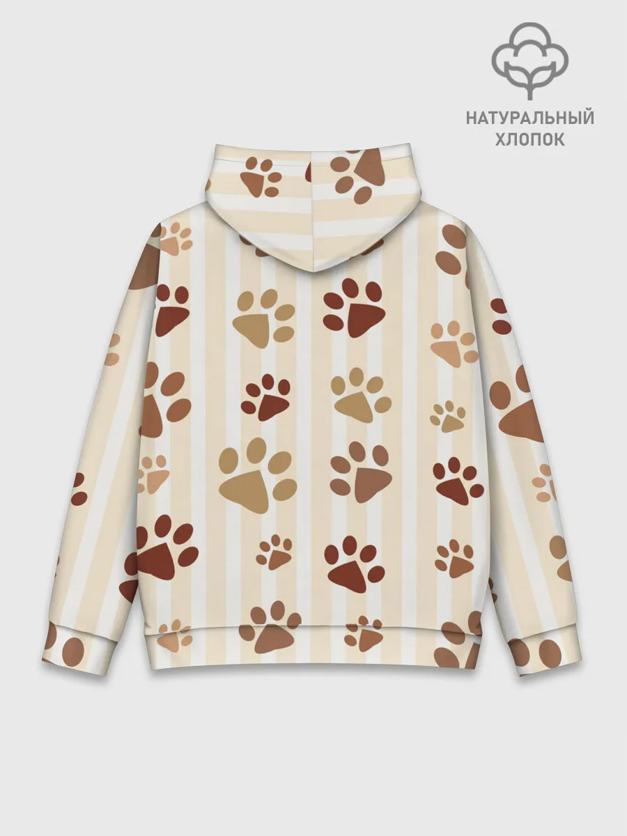 Худи мужской база хлопок / Лапки