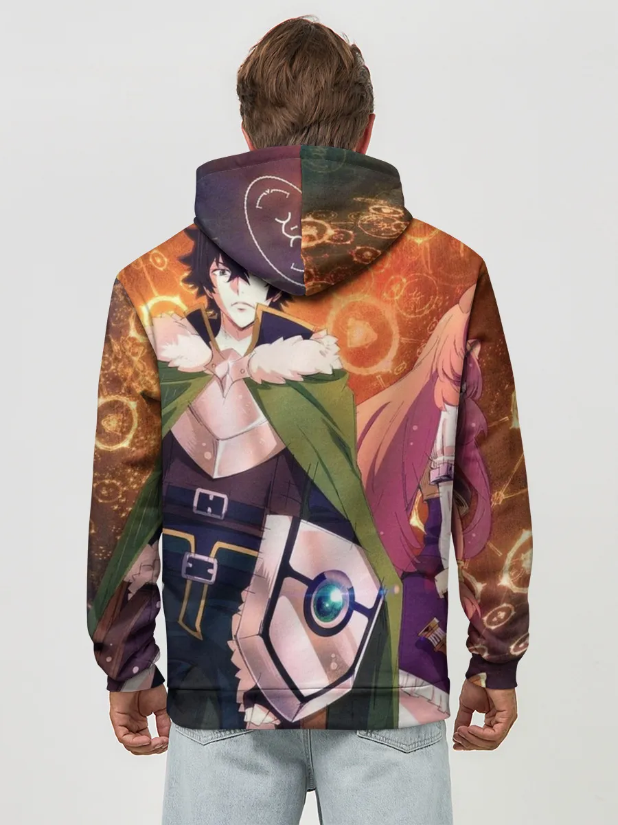 Худи мужской база хлопок / восхождение героя щита