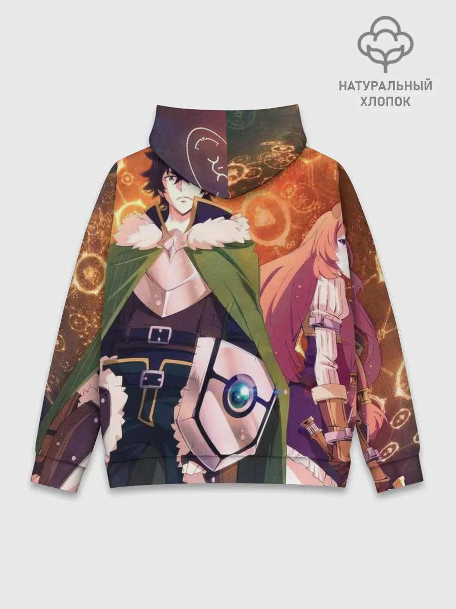 Худи мужской база хлопок / восхождение героя щита