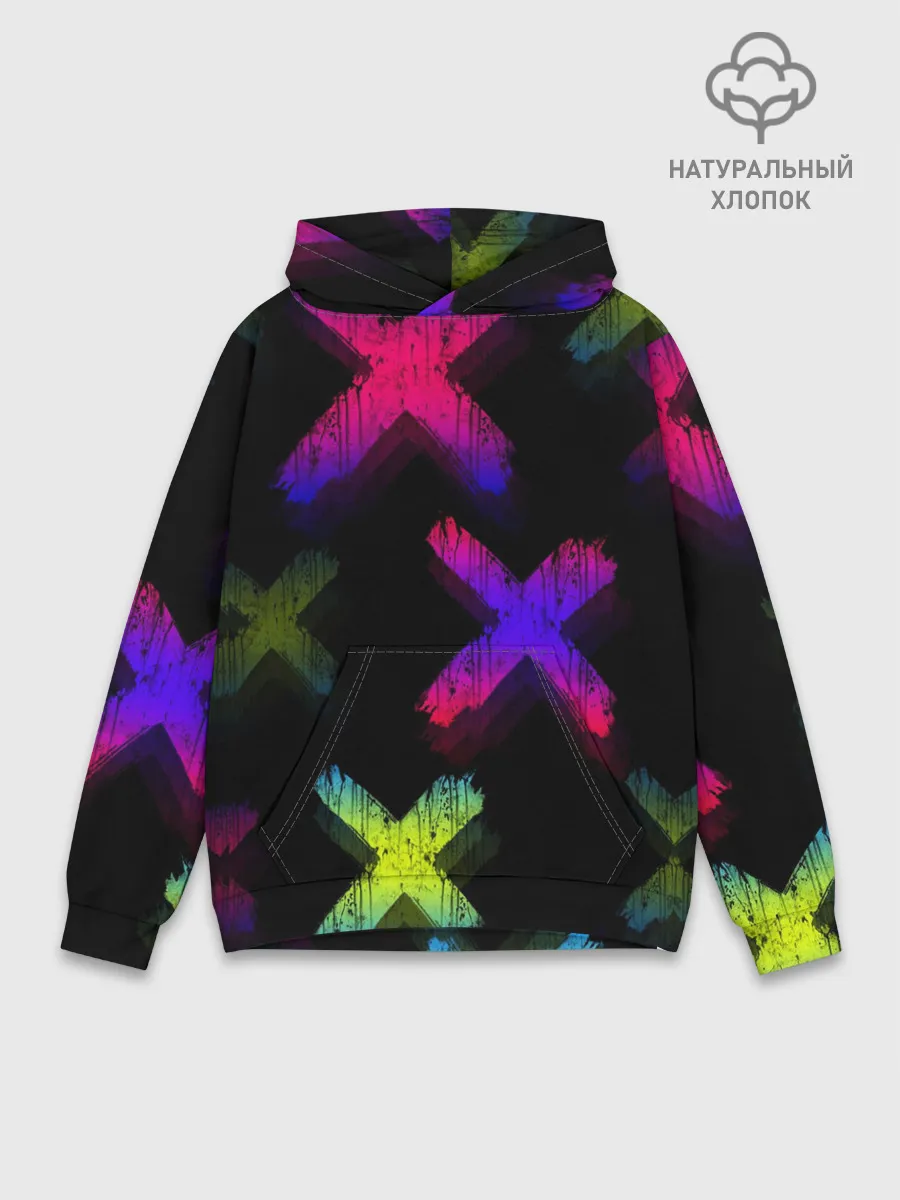 Худи мужской база хлопок / Крестики