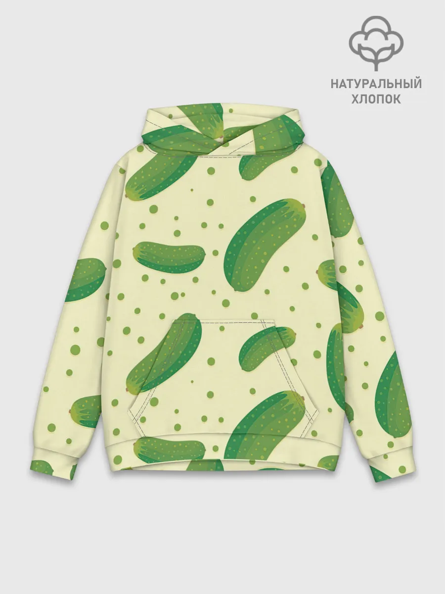 Худи мужской база хлопок / Огурчики