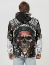 Худи мужской база хлопок / Череп индейца